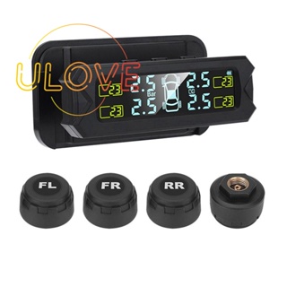 ระบบตรวจสอบความดันลมยาง Tpms บนกระจกหน้ารถ แบบไร้สาย พร้อมเซนเซอร์ 4 ตัว อุปกรณ์เสริมในรถยนต์