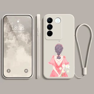 เคส Vivo V27 เคส vivo V27 PRO เคส สําหรับเด็กผู้หญิง การ์ตูน ซิลิโคนเหลว เคสโทรศัพท์ เคสนิ่ม