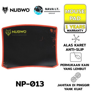 COINSคืน15%⚡FB9JMZV6⚡ NUBWO MOUSE PAD NP-013 RED รับประกัน 1ปี