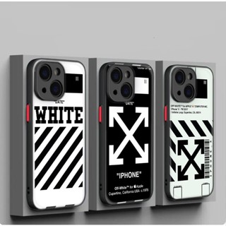 เคสโทรศัพท์มือถือแบบนิ่ม ลายโลโก้ off white 16E สําหรับ iPhone SE SE2 SE3 7 8 Plus XR XS Max 11 Pro Max