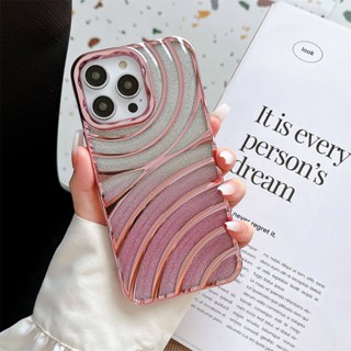 เคสป้องกันโทรศัพท์มือถือ Tpu แบบนิ่ม ลายคลื่นน้ํา 6D สําหรับ iphone 14 pro 14 pro Max 14 13 pro 12 11 12 Promax 12pro 14plus