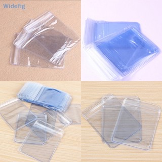 Widefig 100 ชิ้น พลาสติก PVC ใส กระเป๋าใส่เหรียญ เคสกระเป๋าสตางค์ ซองจดหมาย สินค้าใหม่