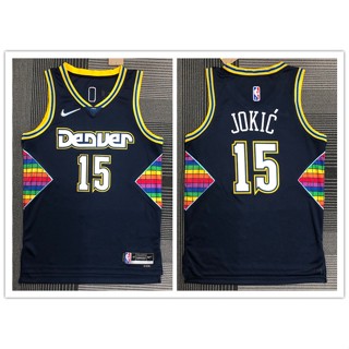 เสื้อกีฬาบาสเก็ตบอล Motion 2022 nba Denver Nuggets No.15 Jokic 940330