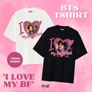 พร้อมส่ง] เสื้อยืด พิมพ์ลาย BtsI love my boyfriend series allmember jimin jungkook taehyung&lt;Unk&gt; suga rapmon jhope