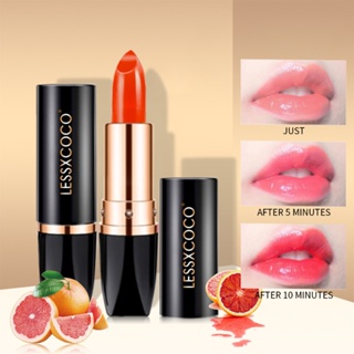 Lessxcoco Carotene ลิปสติก ลิปกลอส เนื้อแมตต์กํามะหยี่ 3 สี ให้ความชุ่มชื้น ป้องกันการแตก