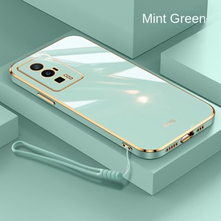 [ฟรีสายคล้อง+COD] Xiaomi POCO F5 Pro F5Pro X5 Pro 5G เคลือบเงา 6D ขอบสี่เหลี่ยม เคสซิลิโคน สวยหรู เคสนิ่ม