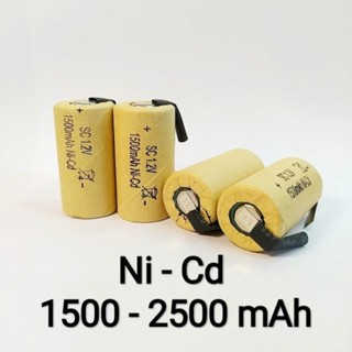 ถ่านชาร์จ สว่านไร้สาย แบตเตอรี่  NI-CD SC และ 4/5 SC 1.2V มีแผ่นนิเกิ้ลบัดกรีง่าย