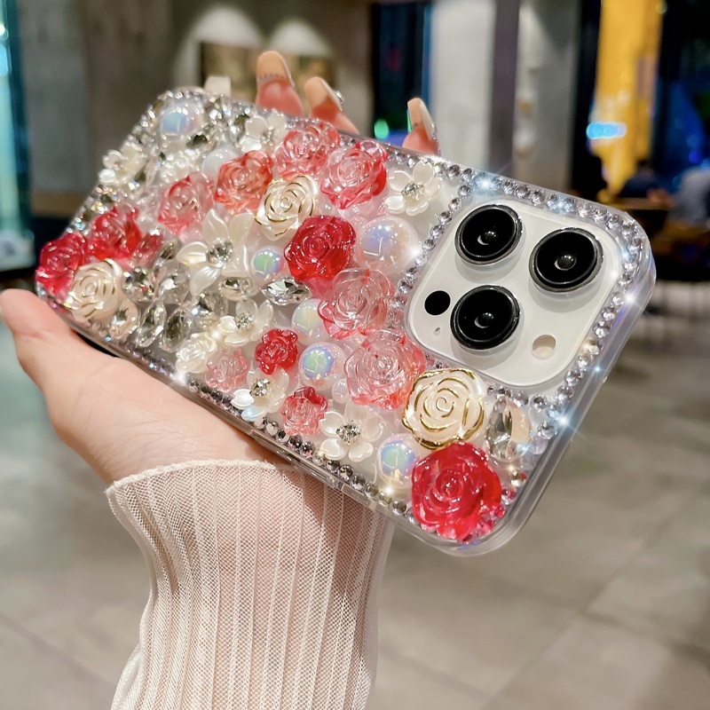 เคสโทรศัพท์มือถือ ลายดอกไม้ สวยหรู สําหรับ iPhone 11 12 13 14 Pro Max