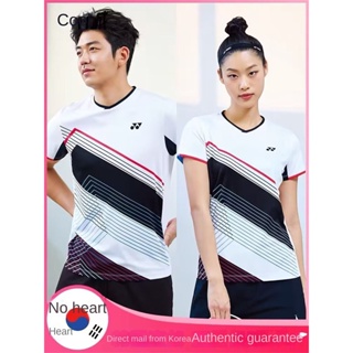 ใหม่ Yonex เสื้อยืดกีฬาแบดมินตัน ระบายอากาศ แห้งเร็ว 22052