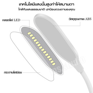 อะไหล่หลอดไฟ แถมฟรี!!สายชาร์จ โคมไฟ LED โคมไฟอ่านหนังสือ โคมไฟตั้งโต๊ะ โคมไฟไร้สาย ถนอมสายตา ระบบสัมผัส ปรับแสงไฟได้