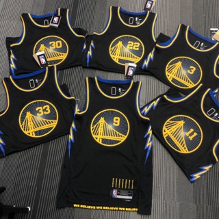 คลาสสิก Warriors The 75th Anniversary Edition 22nd Season City No. เสื้อกีฬาแขนสั้น ลายทีม Curry Thompson Polvikins NBA 30 ชิ้น 585533