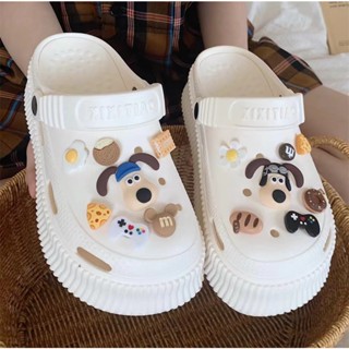 ตัวติดวอลเปซ ลายการ์ตูนน่ารัก DIY อุปกรณ์เสริม สําหรับ Crocs Jibbitz 14 ชิ้น