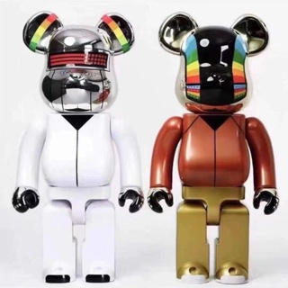 Bearbrick ตุ๊กตาหมี Kubrick 1,000% สไตล์พังก์ สําหรับตกแต่งห้องนั่งเล่น