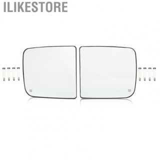 Ilikestore Towing Mirror Glass  Heated Upper Mirror Glass with Brackets for Car