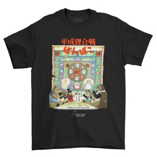 เสื้อยืด พิมพ์ลายอนิเมะ Pom Poko 01 Studio Ghibli rap สไตล์วินเทจ