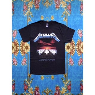 พร้อมส่ง ผ้าฝ้ายบริสุทธิ์ 🎸METALLICA เสื้อวง Metallica สินค้านำเข้า ลิขสิทธิ์แท้ T-shirt