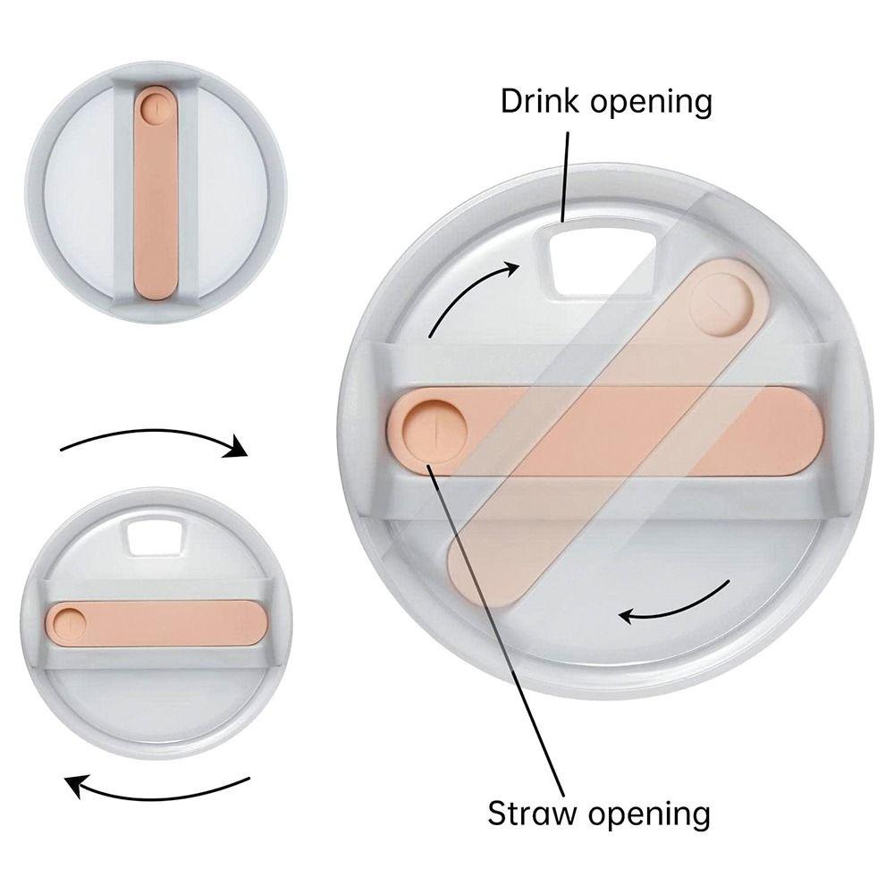 Yveta ฝาครอบขวดน้ําพลาสติก กันกระเด็น หลากสี สําหรับ Staney 40 ออนซ์ 1 ชิ้น - รูปที่ 2