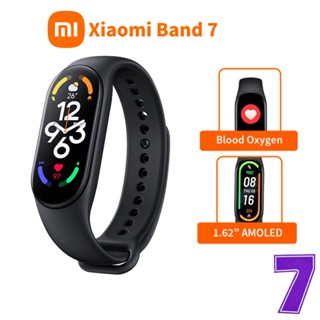 Xiaomi Mi Band 7 สร้อยข้อมือสมาร์ท 8 สี หน้าจอ AMOLED Miband 7 ออกซิเจนในเลือด ฟิตเนส แทรกเกอร์ บลูทูธ กันน้ํา