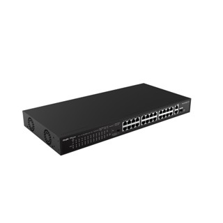 RUIJIE (RG-ES126S-P) 24-Port 10/100 Mbps with 2-Port Gigabit Rackmount PoE Switch