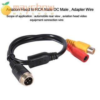 MAYSHOW 2Pcs Wire Harness Camera Adapter Converter Car Rear Camera Monitor Aviation Adapter Cable