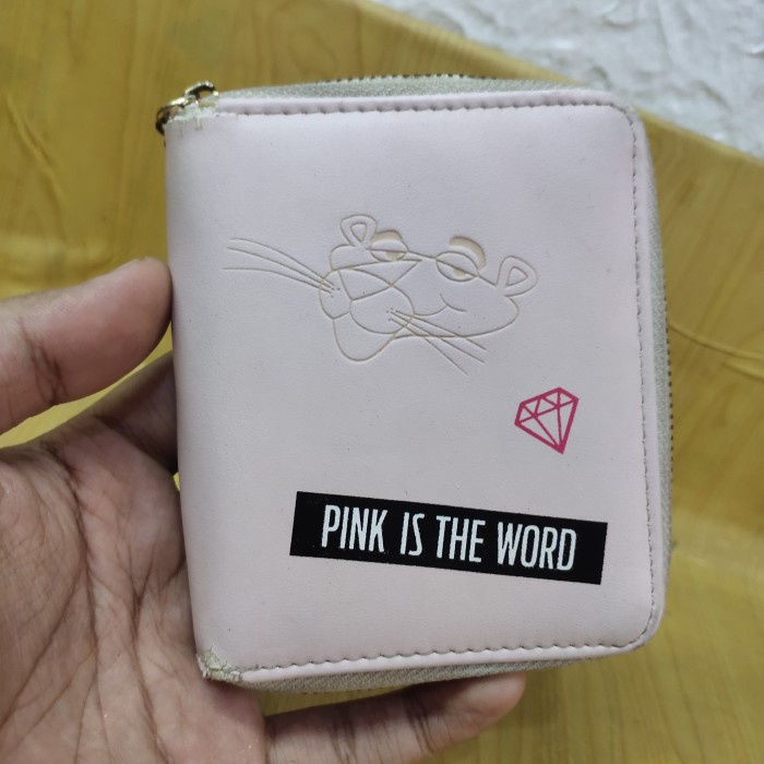 กระเป๋าสตางค์ ลาย Pink Panther Miniso สําหรับผู้หญิง