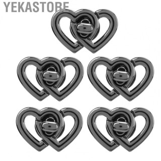 Yekastore  Turn Lock Purse Twist Lock Double Heart for Leather Bag