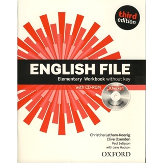 Bundanjai (หนังสือเรียนภาษาอังกฤษ Oxford) English File 3rd ED Elementary : Workbook without Key +CD-ROM (P)