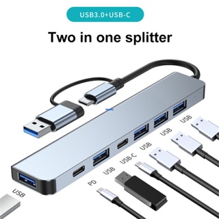 อะแดปเตอร์ฮับ USB 3.0 Type C 4 5 7 พอร์ต 3.0 บางพิเศษ แบบพกพา อุปกรณ์เสริม สําหรับแท็บเล็ต