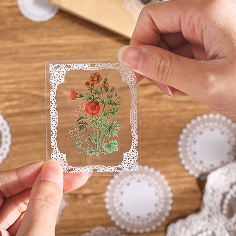 30 แผ่น สติกเกอร์ ลายลูกไม้ สีขาว สไตล์วินเทจ สําหรับตกแต่งสมุดภาพ DIY จํานวน ราคา ถูกที่สุด ดีลบีเคเค แกลเลอรีภาพที่ 6
