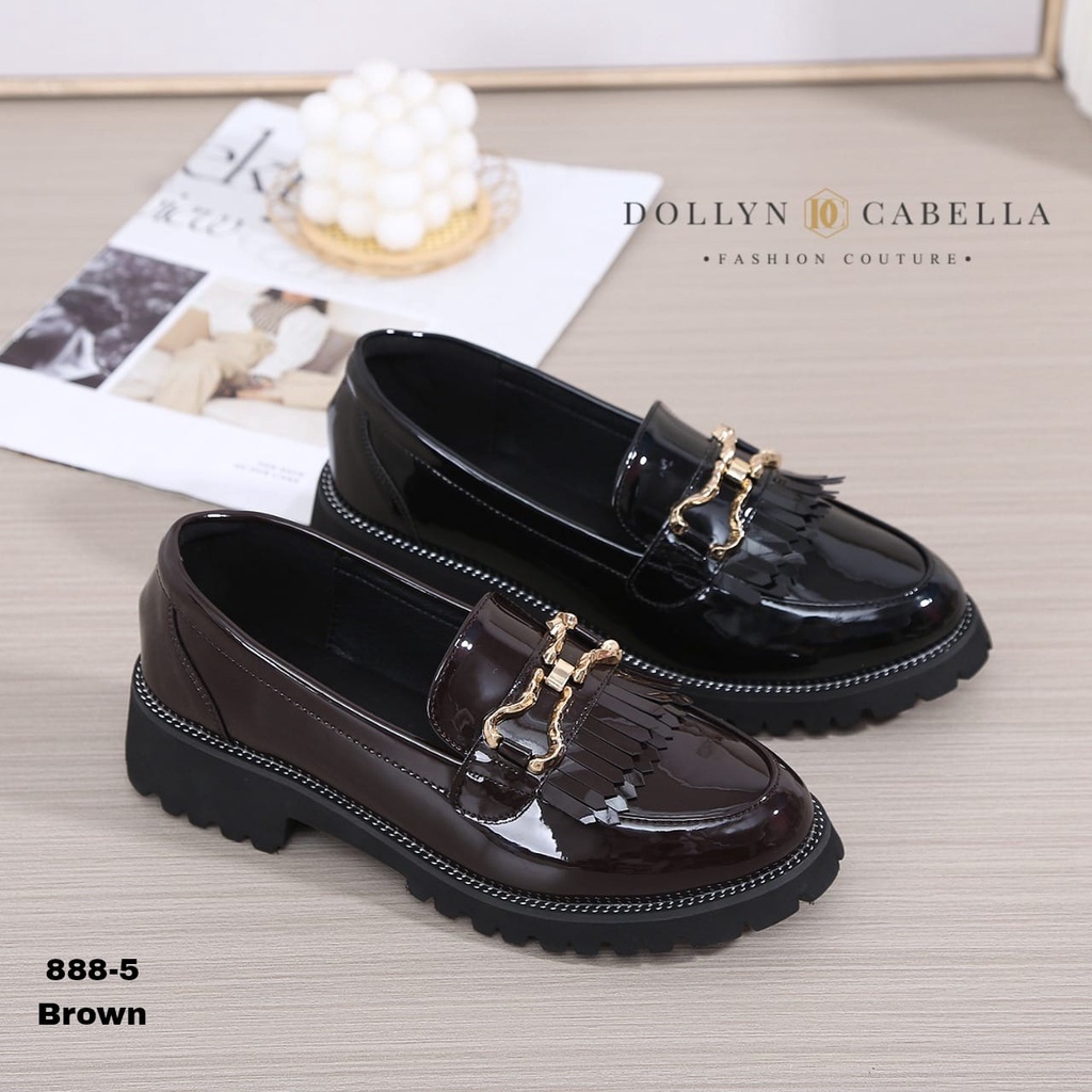 YN 888-5 WEDGES DC Floryn รองเท้าโลฟเฟอร์เทรนด์ bdg