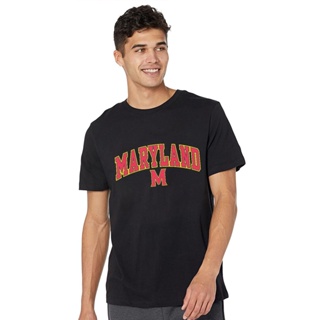 เสื้อยืดแขนสั้น ผ้าฝ้าย พิมพ์ลาย Maryland University of Maryland สําหรับผู้ชาย และผู้หญิง