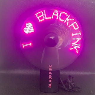 BLACK PINK Luminous Flash Fan Park Caiying Kim Ji-soo LISA Peripheral Handheld Portable