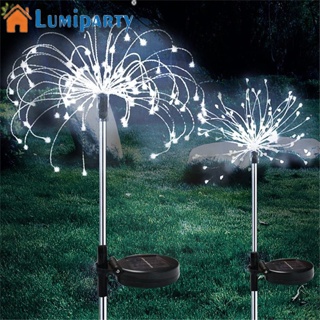 Lumiparty โคมไฟ Led 200 ดวง พลังงานแสงอาทิตย์ งอได้ 8 โหมด Ip65 กันน้ํา สําหรับตกแต่งสวน สนามหญ้า กลางแจ้ง