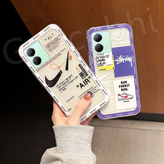 ใหม่ เคสโทรศัพท์มือถือ ซิลิโคนนิ่ม ใส ลายสัญลักษณ์ Fahion Air Max 2023 สําหรับ Vivo Y36 Y78 V27 5G Y02S Y02A Y02t