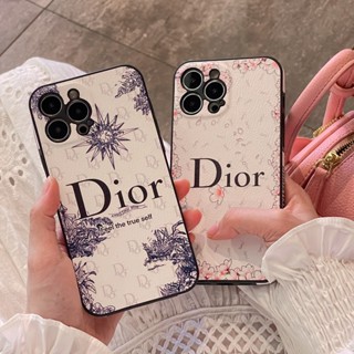 เคส iphone 11 เคส iphone 14 เคสโทรศัพท์มือถือหนัง ลายดอกไม้ สไตล์วินเทจ สําหรับ iphone 14 pro max 13 pro max 12 11