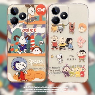 ใหม่ เคสโทรศัพท์มือถือแบบนิ่ม กันกระแทก ลายการ์ตูนสนูปปี้ สําหรับ Realme C53 C55 NFC 2023 RealmeC53