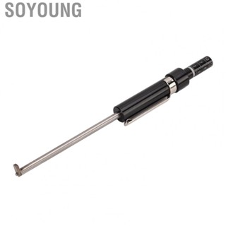 Soyoung Car Brake Pad Detection Pen Scale Tester Tire Tread Depth Gauge Measuring Tool Black Silver Universal for Internal External