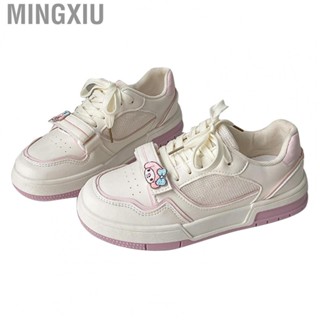 Mingxiu Board Shoes  Flat Pink Skate Shoes Thickened Pad  for School