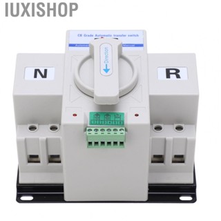 Iuxishop Automatic Changeover Switch  Interlocking Function Single  Drive Dual Power Transfer Switch 230V 63A Low Noise  for Lighting System