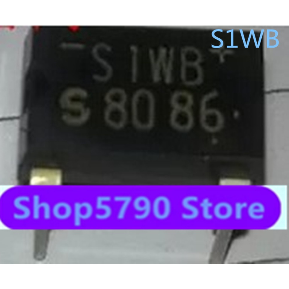S1WB S1WB60 S1WBS80 สะพานเรียงกระแส 4 พินใหม่