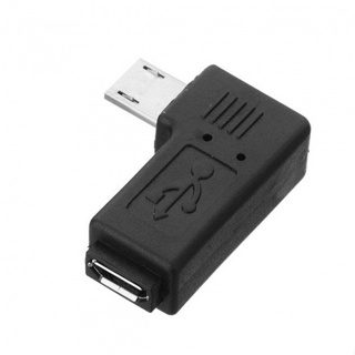 Xiwai อะแดปเตอร์ขยาย Micro USB 2.0 5Pin ตัวผู้ เป็นตัวเมีย 90 องศา มุมซ้าย