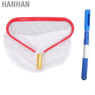 Hanhan Pool Skimmer  Aluminum Alloy Frame Safe Durable Fine Mesh Structure Pool Cleaning Tool Pool Skimmer Net  for Fish Ponds