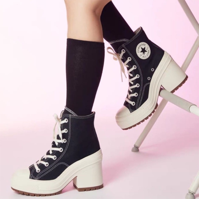 Converse Chuck 70 De Luxe รองเท้าผ้าใบส้นสูง สไตล์ยุโรปและอเมริกาย้อนยุค สําหรับผู้หญิง