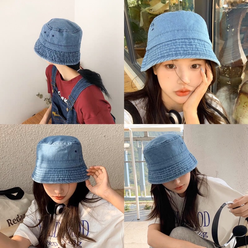 [MY-hat] หมวกบักเก็ต ผ้ายีน