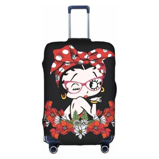 【พร้อมส่ง】Betty Boop ผ้าคลุมกระเป๋าเดินทาง ลายการ์ตูนน่ารัก ซักได้ 18-32 นิ้ว