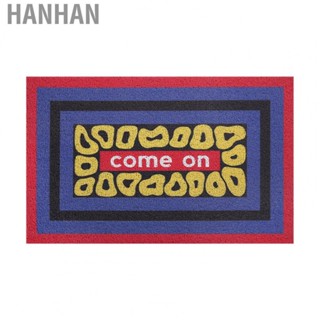 Hanhan Entrance Doormat  Come On 16x24 Inch PVC Prevent Slip Silk Loop Door Mat Moderate Thickness  for Indoor