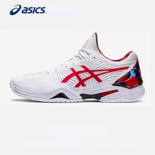 Asics COURT FF 2 CLAY L.E. รองเท้าเทนนิส สําหรับผู้ชาย รองเท้าเทนนิส ระบายอากาศ ทนต่อการเสียดสี 1041A083-102