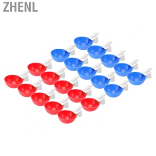 Zhenl 10PCS G1/8 Male Thread Chicken Waterer Cup Thicken Auto Poultry Water