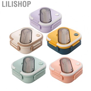 Lilishop Meal Box  Plastic Fine Workmanship Lunch Box Container Microwave Safe Compartments Insulated  for Work