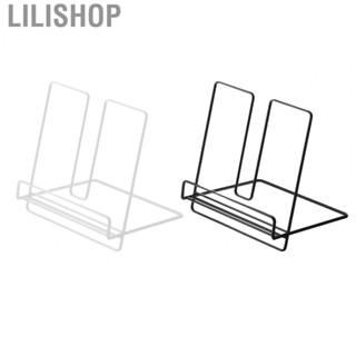 Lilishop Iron Book Stand  Folding Book Stand Practical Rust Prevention Simple Multifunction  for Postcards